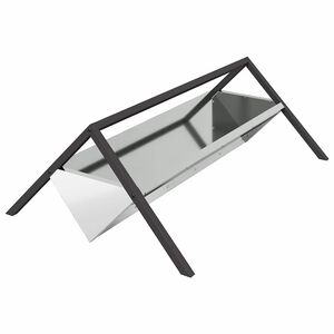 vidaXL Žlab pro hospod&aacute;řsk&aacute; zv&iacute;řata Stř&iacute;brn&aacute; 111 x 76 x 38 cm 10 kg