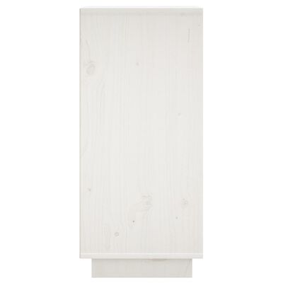 vidaXL Příborník bílý 31,5 x 34 x 75 cm masivní borové dřevo