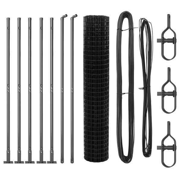 vidaXL Plot s sloupkem &Scaron;ed&aacute; 1,6 x 10 m Ocel a PVC