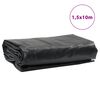 vidaXL Plachta antracitová 1,5 x 10 m 650 g/m²