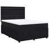 vidaXL Box spring postel s matrac&iacute; čern&aacute; 140 x 190 cm samet