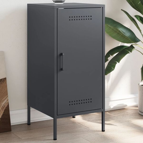 vidaXL Příborník antracitový 36 x 39 x 79 cm ocel