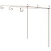 vidaXL Zahradn&iacute; pergola hněd&aacute; s patinou 3 x 3 x 2,5 m železn&aacute;