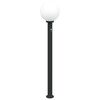 vidaXL Sloupkov&eacute; sv&iacute;tidlo se senzorem 120 cm čern&eacute; IP44