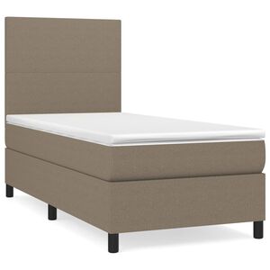 vidaXL Box spring postel s matrac&iacute; taupe 80x200 cm textil
