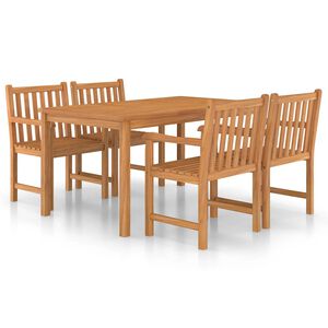 vidaXL 5d&iacute;ln&aacute; zahradn&iacute; j&iacute;deln&iacute; sada 150 x 90 cm masivn&iacute; teakov&eacute; dřevo