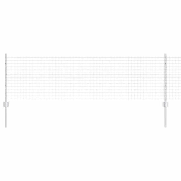 vidaXL Plot s sloupkem Stř&iacute;brn&aacute; 0,6 x 50 m Ocel