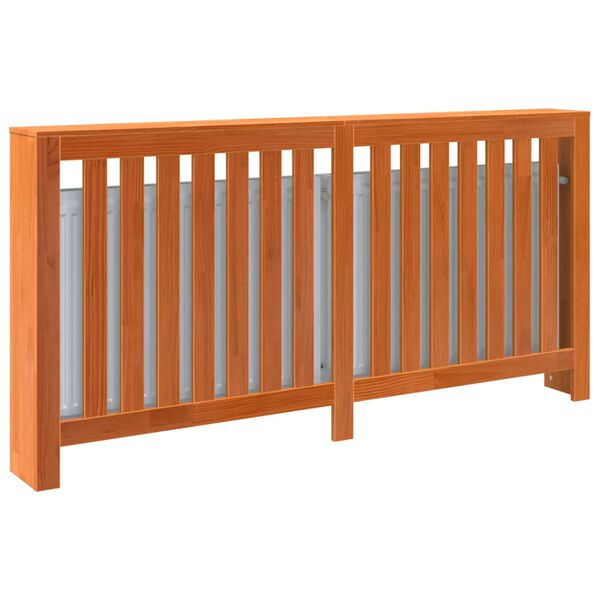 vidaXL Kryt na radi&aacute;tor voskově hněd&yacute; 169x19x84 cm masivn&iacute; borovice