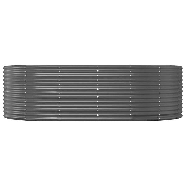 vidaXL Vyv&yacute;&scaron;en&yacute; z&aacute;hon antracitov&yacute; 212 x 140 x 68 cm pozinkovan&aacute; ocel