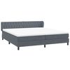 vidaXL Postel Box Spring s matracemi tmavě &scaron;ed&aacute; 180x210 cm samet
