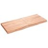 vidaXL Koupelnov&aacute; deska hněd&aacute; 120x50x(2-6) cm o&scaron;etřen&yacute; masivn&iacute; dřevo