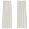 vidaXL Voile Z&aacute;clona se z&aacute;clonami 2 pcs Kr&eacute;mov&aacute; 225 x 140 cm Polyester