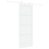 vidaXL Posuvn&eacute; dveře 78 x 211 cm Kompozitn&iacute; dřevo B&iacute;l&aacute;