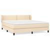 vidaXL Box spring postel s matrac&iacute; kr&eacute;mov&aacute; 180x200 cm textil