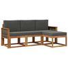 vidaXL Venkovn&iacute; pohovkov&aacute; souprava 4 pcs Přirozen&aacute; a Anthracitov&aacute;