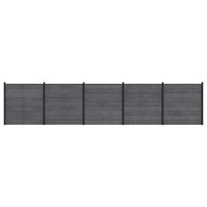 vidaXL Sada plotů 5 ks 872 x 186 cm WPC a hlin&iacute;k &Scaron;ed&aacute;