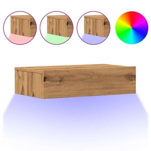 vidaXL TV skř&iacute;ňky s LED osvětlen&iacute;m 2 ks dub artisan 60 x 35 x 15,5 cm