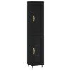 vidaXL Skř&iacute;ň highboard čern&aacute; 34,5 x 34 x 180 cm kompozitn&iacute; dřevo