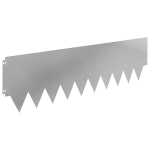 vidaXL Okraj tr&aacute;vn&iacute;ku 10 ks 103 x 30 cm Ocel Stř&iacute;brn&aacute;