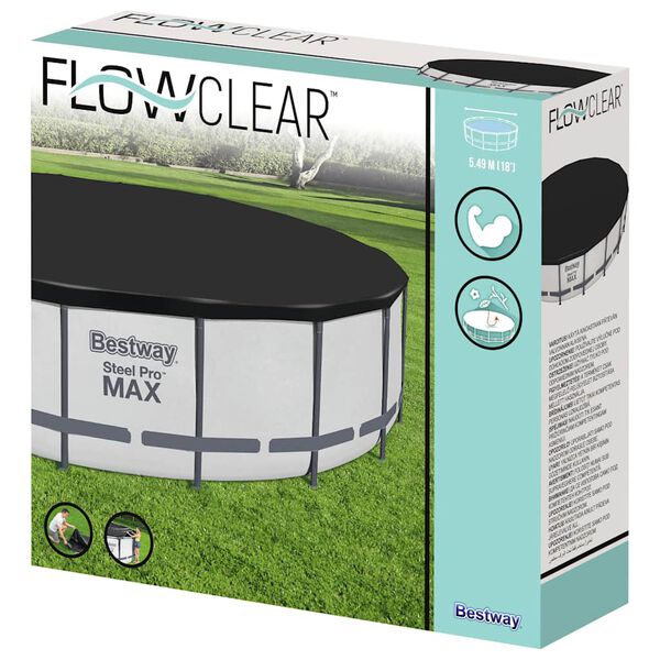 Bestway Flowclear Kryt na baz&eacute;n Fast Set 555 cm