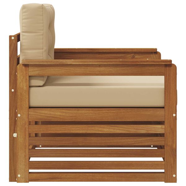 vidaXL Venkovn&iacute; pohovkov&aacute; souprava Masivn&iacute; ak&aacute;ciov&eacute; dřevo a polyester