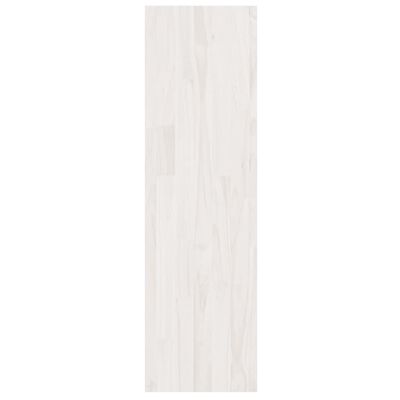 vidaXL Knihovna / dělicí stěna bílá 40x30x103,5 cm masivní borovice