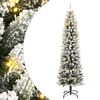 vidaXL Uměl&yacute; v&aacute;nočn&iacute; stromek se 150 LED a sněhem 150 cm