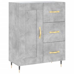 vidaXL Př&iacute;born&iacute;k betonově &scaron;ed&yacute; 69,5 x 34 x 90 cm kompozitn&iacute; dřevo