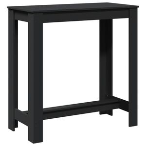 vidaXL Barov&yacute; stůl čern&yacute; 102 x 50 x 103,5 cm kompozitn&iacute; dřevo