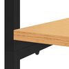 vidaXL &Scaron;atn&iacute; skř&iacute;ň čern&aacute; a dub 110 x 40 x 167 cm kov a dřevotř&iacute;ska