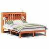 vidaXL Postel s knihovnou bez matrace hněd&aacute; 120x190 cm masiv borovice