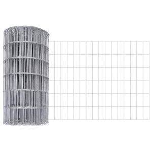 vidaXL Euro plot Stříbrná 0,6 x 25 m Horko pozinkovaná železo