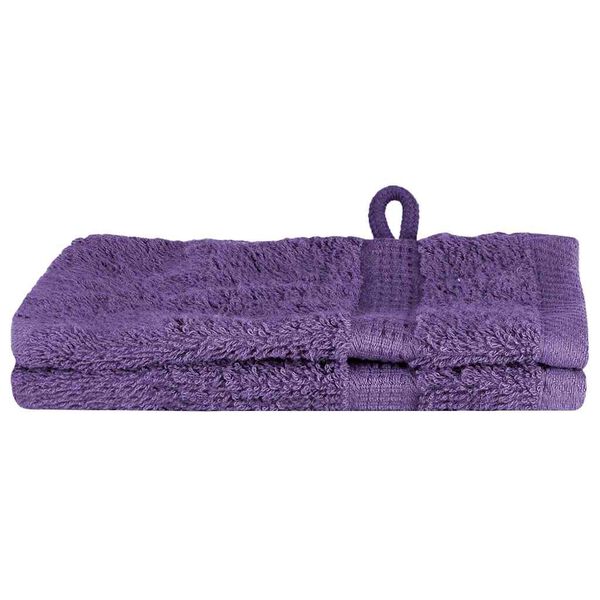 vidaXL Uter&aacute;ky SOLUND 2 pcs Fialov&aacute; 15 x 21 cm 100% bavlna