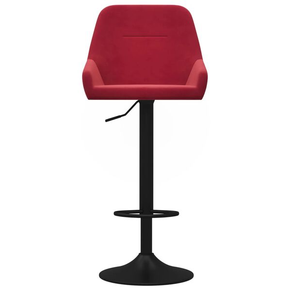 vidaXL Barové židle 2 ks vínové samet