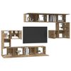 vidaXL TV jednotky N&aacute;stěnn&yacute; 4 pcs Artisanov&yacute; dub Kompozitn&iacute; dřevo
