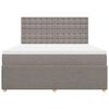 vidaXL Box spring postel s matrac&iacute; taupe 180x200 cm textil