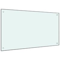 vidaXL Kuchyňský panel bílý 100 x 60 cm tvrzené sklo