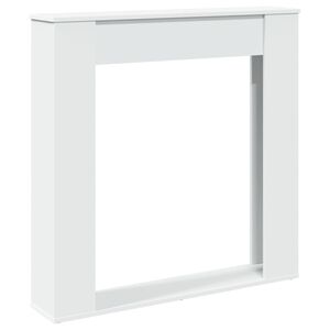 vidaXL Krbov&aacute; obestavba b&iacute;l&aacute; 100 x 20 x 100 cm kompozitn&iacute; dřevo