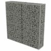vidaXL Gabionov&aacute; zeď s kryty z pozinkovan&eacute; oceli 100 x 20 x 100 cm