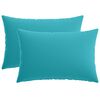 vidaXL Povlak na pol&scaron;t&aacute;ř 2 pcs HEERLEN Tyrkysov&aacute; 30 x 50 cm Polyester
