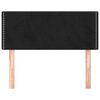 vidaXL Čelo postele černé 80 x 5 x 78/88 cm samet