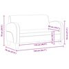 vidaXL 2místná sedačka umělý semiš hnědá
