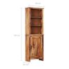 vidaXL Skř&iacute;ň highboard 60 x 30 x 180 cm masivn&iacute; dřevo
