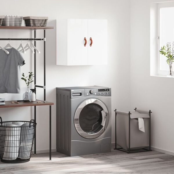 vidaXL Nástěnná skříňka bílá s vysokým leskem 60x31x60 cm kompozit