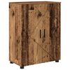 vidaXL Koupelnov&aacute; skř&iacute;ň s &uacute;loži&scaron;těm Star&eacute; dřevo 60 x 35 x 80 cm