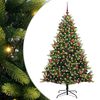 vidaXL Uměl&yacute; skl&aacute;dac&iacute; v&aacute;nočn&iacute; stromeček 300 LED Zelen&aacute; 180 cm PVC a PE
