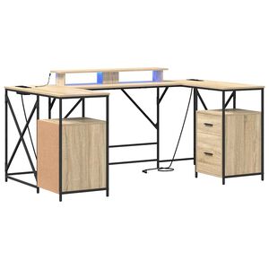 vidaXL Stůl Sonoma dub Kompozitn&iacute; dřevo 182 x 101 x 87,5 cm