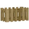 vidaXL Zahradn&iacute; truhl&iacute;k plotov&yacute; design 60x30x30 cm impregnovan&eacute; dřevo