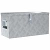 vidaXL Hlin&iacute;kov&yacute; box 61,5 x 26,5 x 30 cm stř&iacute;brn&yacute;