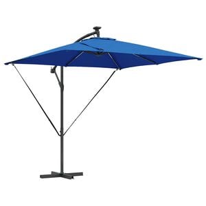 vidaXL Slunečn&iacute;k 249 x 249 x 250 cm Polyester a hlin&iacute;k Azurblau